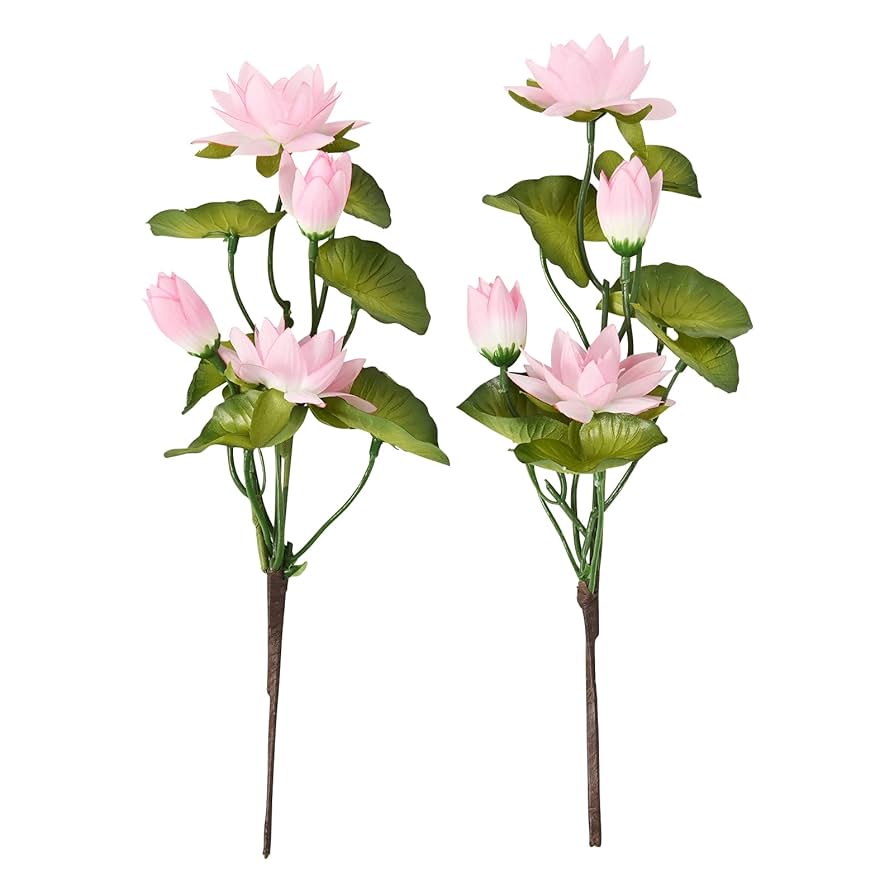 Amazon｜shingon.shop 造花 仏壇用 仏花 蓮 はす 2本セット